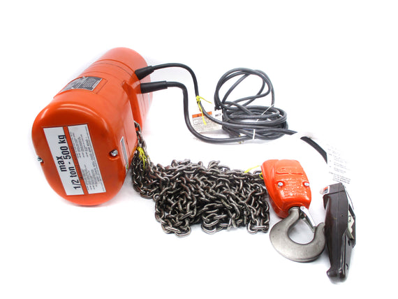 LODESTAR CHAIN HOIST 2742 1/2 TON 10 FT NSMP