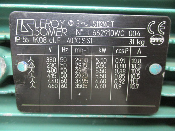 LEROY SOMER LS112MGT UNMP