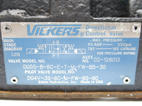 VICKERS 02-128013 (AS PICTURED) UNMP