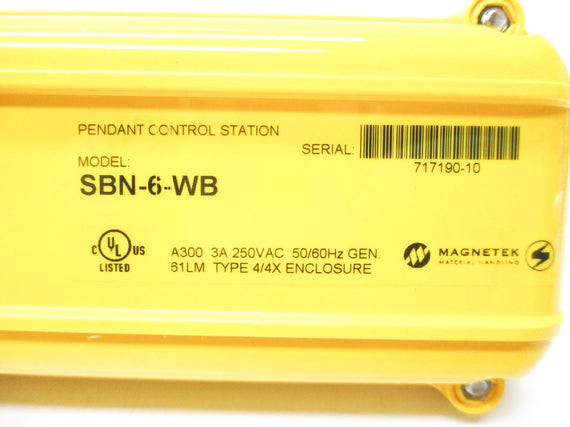 MAGNETEK SBN-6-WB 250V 3A NSNP