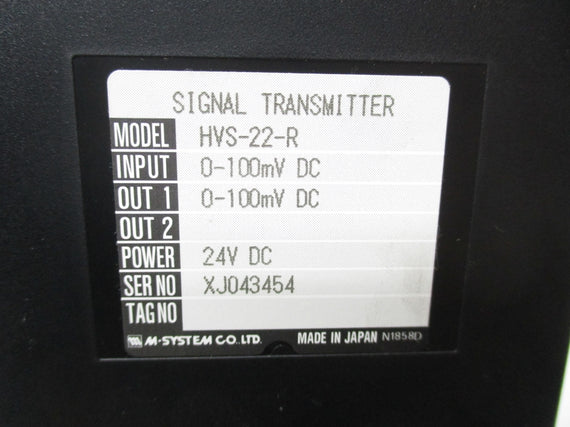 M-SYSTEM HVS-22-R 24VDC NSNP