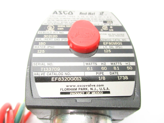 ASCO EF8320G013 110/120V 125-150PSI 1/8" NSMP