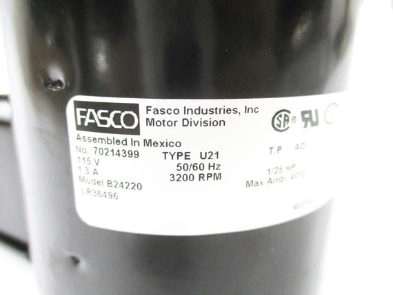 FASCO 70214399 B24220 115V 1.3A NSNP