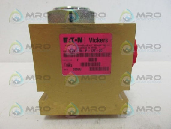 EATON VICKERS CV1-16-P-12T-20 SOLENOID VALVE *NEW NO BOX*