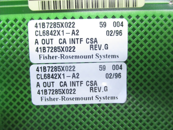 FISHER ROSEMOUNT 41B7285X022 CL6842X1-A2 REV. G NSNP