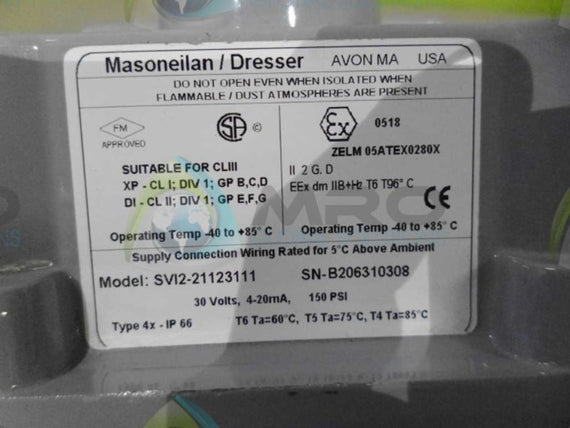 MASONEILAN SVI2-21123111 POSITIONER *NEW NO BOX*