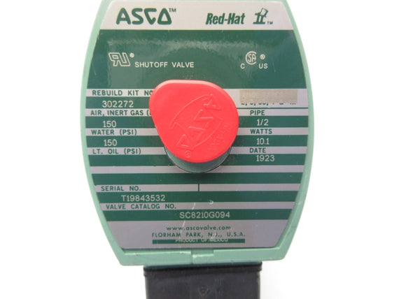 ASCO SC8210G094 110/120V 150PSI 1/2" NSNP