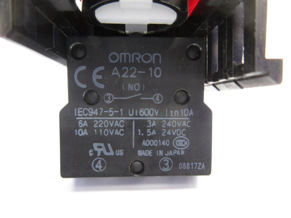 OMRON A22-10 600V 10A NSNP