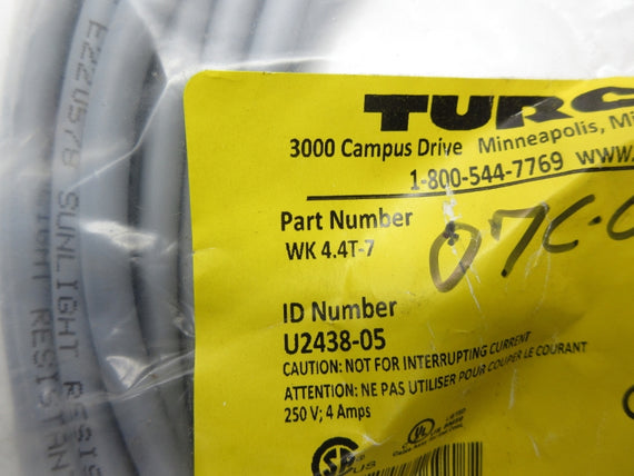 TURCK WK4.4T-7 U2438-05 250V 4A NSMP