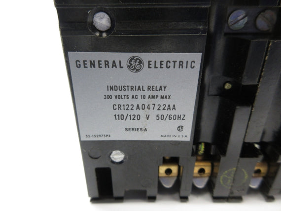 GENERAL ELECTRIC CR122A04722AA SER. A 110/120V 10A NSNP