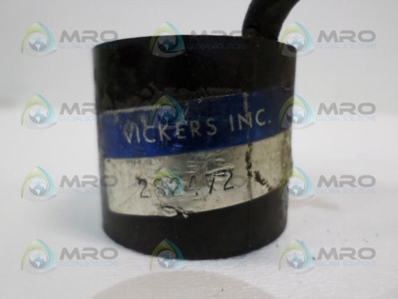 VICKERS 282472 COIL 115V (AS PICTURED) * USED *