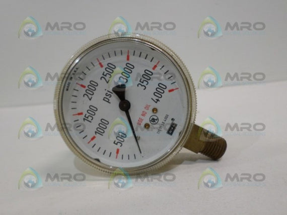 WIKA 111.11.68.4000 PRESSURE GAUGE 0-4000PSI * NEW NO BOX *