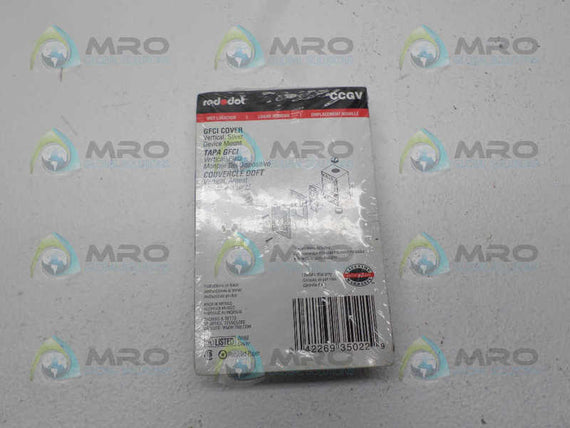 RED DOT CCGV GFCI COVER * NEW IN ORIGINAL PACKAGE *