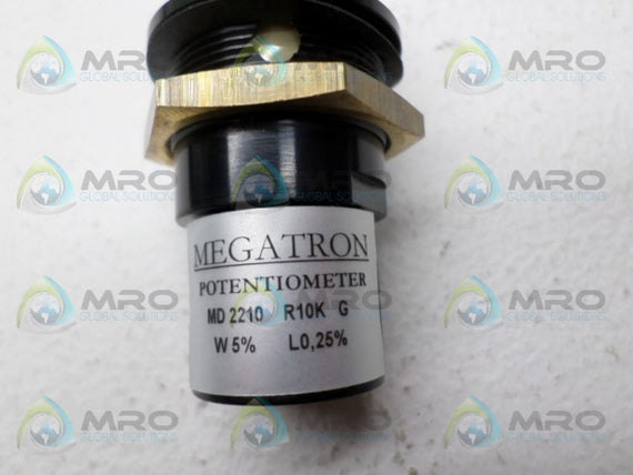 MEGATRON MD2210 POTENTIOMETER 10K OHMS *NEW NO BOX*