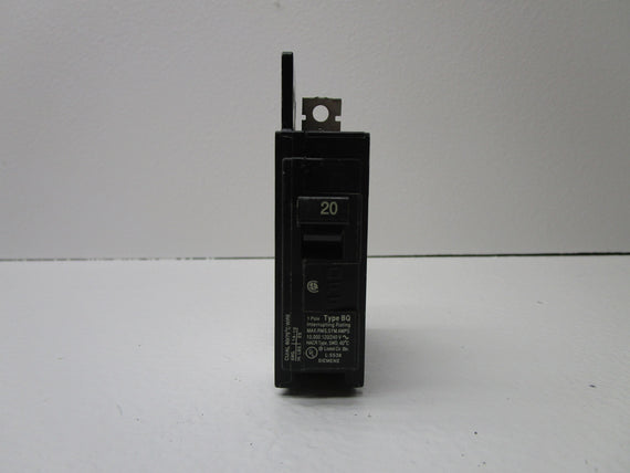 SIEMENS BQ1B020 CIRCUIT BREAKER 20A * USED *