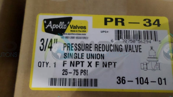 APOLLO PR34 PRESSURE REDUCING VALVE *NEW IN BOX*