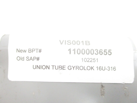 GYROLOK 16U-316 (LOT OF 5) NSNP