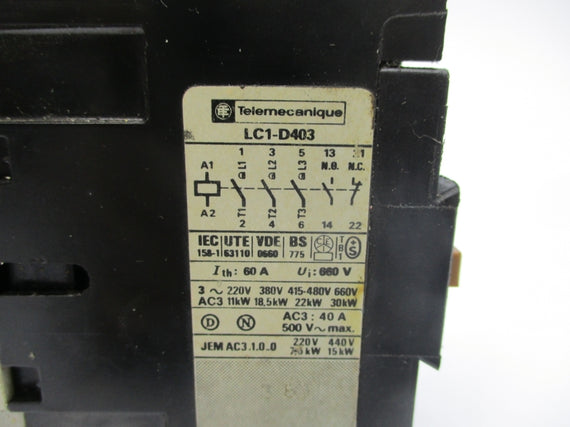 TELEMECANIQUE LC1-D403 220V UNMP