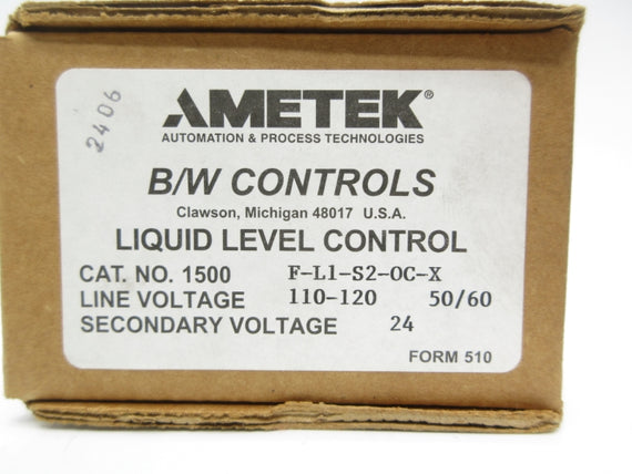 AMETEK 1500F-L1-S2-OC-X 110/120V NSMP