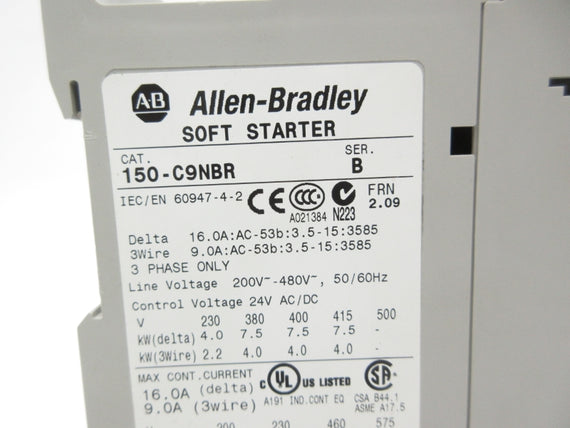 ALLEN BRADLEY 150-C9NBR SER. B F/W 2.09 3.0-9.0A NSNP