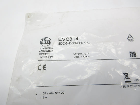 IFM EFECTOR SDOGH050MSSFKPG EVC814 60VAC/DC 4A NSMP