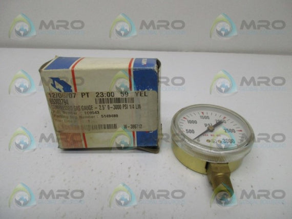 USG BU-2581-AP PRESSURE GAUGE * NEW IN BOX *