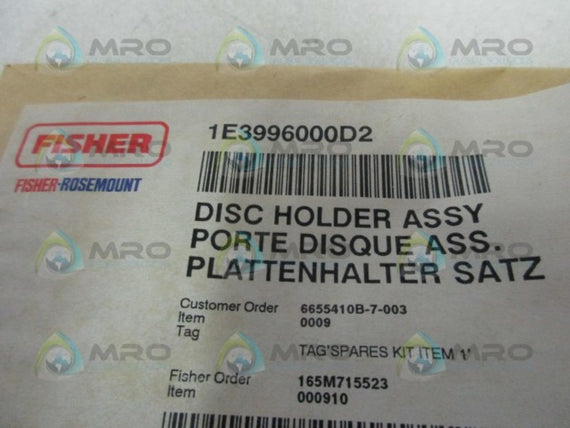 FISHER ROSEMOUNT 1E3996000D2 DISC HOLDER * NEW IN FACTORY BAG *