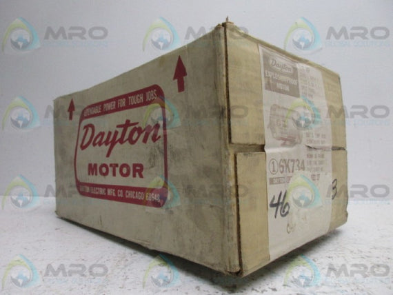 DAYTON 6K734 MOTOR 1/4HP 1725RPM * FACTORY SEALED *