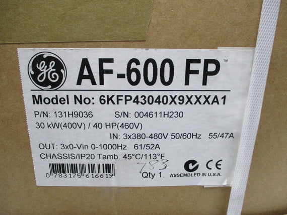 GENERAL ELECTRIC 6KFP43040X9XXXA1 NSFS