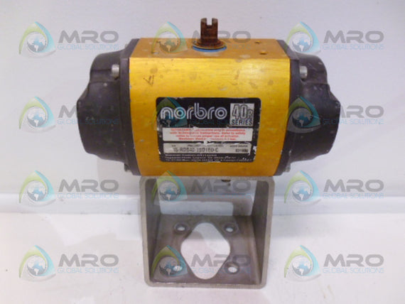 NORBRO 40R SERIES 15-RDB40-1SD1E0-C PNEUMATIC ACTUATOR (AS PICTURED) * USED *