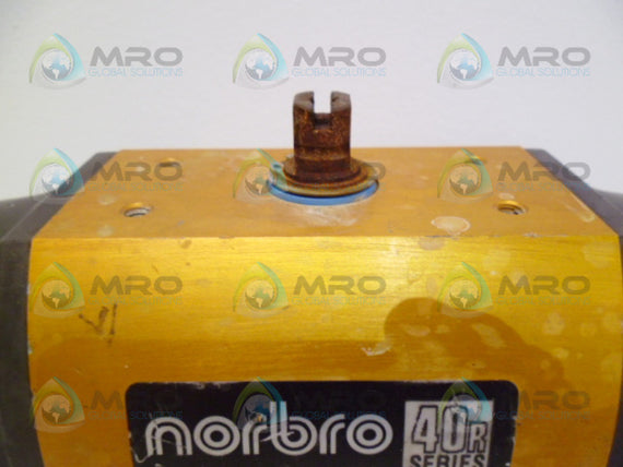 NORBRO 40R SERIES 15-RDB40-1SD1E0-C PNEUMATIC ACTUATOR (AS PICTURED) * USED *