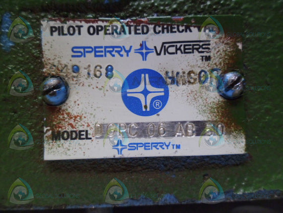 SPERRY VICKERS DGPC06AB50 PILOT OPERATED CHECK VALVE *NEW NO BOX*