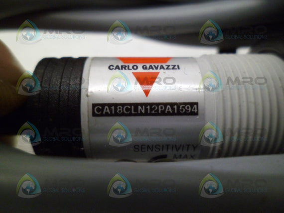 CARLO GAVAZZI CA18CLN12PA1594 PROXIMITY SENSOR *USED*