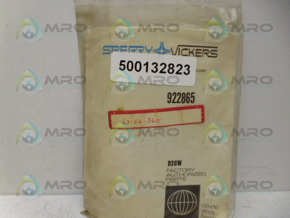 SPERRY VICKERS 922865 SEAL KIT *NEW IN FACTORY BAG*