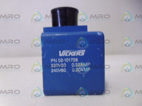 VICKERS 02-101728 220/240V 50/60 HZ COIL*NEW NO BOX*