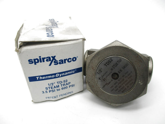 SPIRAX SARCO 1/2" TD-52 3.5-600PSI NSMP