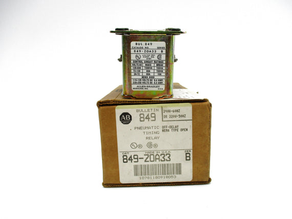 ALLEN BRADLEY  849-Z0A33 SER. B 240V-220V (BR/WH) NSMP