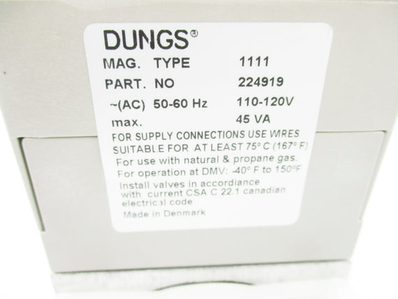 DUNGS 224919 1111 110/120V NSNP