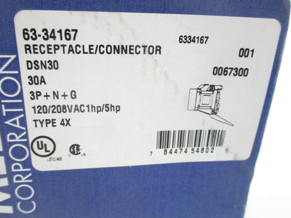 MELTRIC 63-34167 DSN30 120/208VAC 30A NSMP