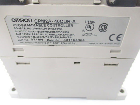 OMRON CPM2A-40CDR-A 24VDC 20A NSNP