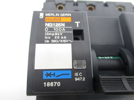 MERLIN GERIN NG125N 18670 380-415V 100A NSNP