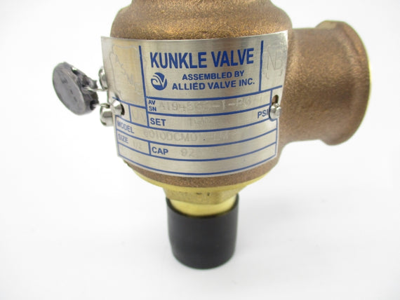 KUNKLE VALVE 6010DCM01-LM 140PSI 1/2" NSNP