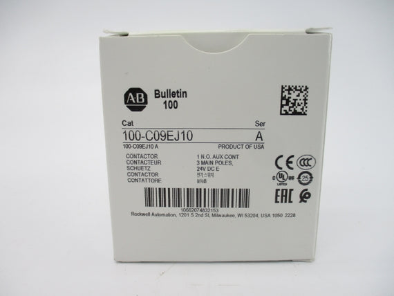 ALLEN BRADLEY 100-C09EJ10 SER. A 24VDC 32A (WH) NSMP