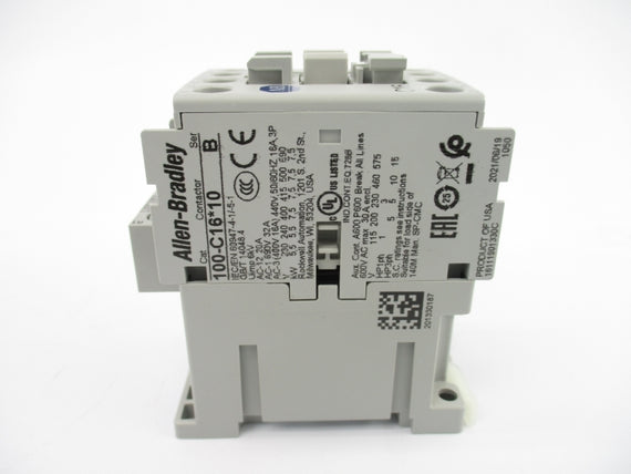 ALLEN BRADLEY 100-C16D10 SER. B 110/120V 32A (WH) NSMP