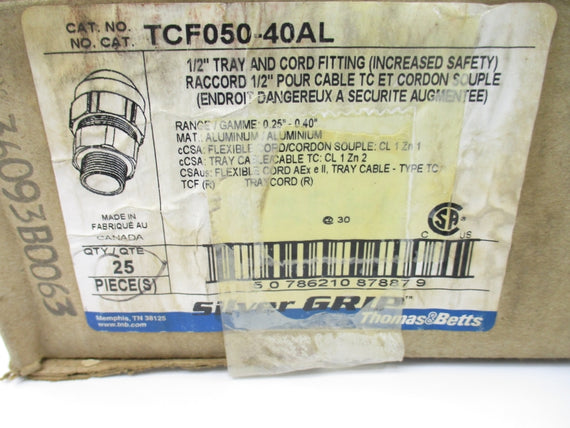 THOMAS&BETTS TCF050-40AL 1/2" (PKG OF 25) NSMP