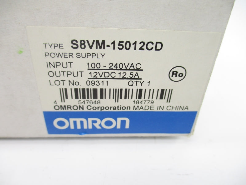 OMRON S8VM-15012CD 100-240VAC 2.0A NSMP – MRO Global Solutions