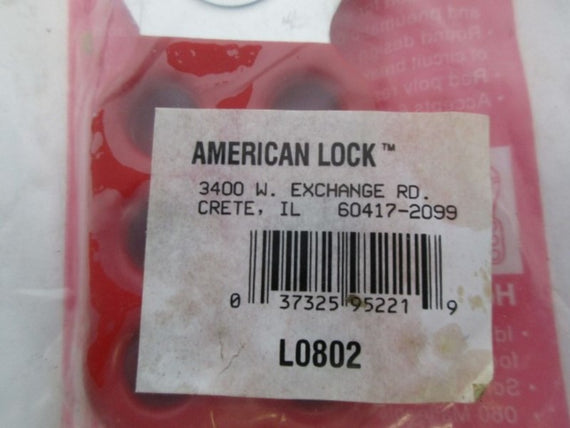 AMERICAN LOCK L0802 HEAVY DUTY LOCK OUT *NEW IN FACTORY BAG*