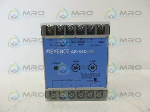 KEYENCE AS-440-10 SENSOR AMPLIFIER *NEW NO BOX*