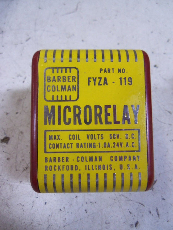 LOT OF 2 BARBER-COLMAN FYZA-119 *USED *