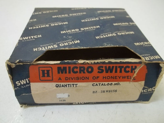 LOT OF 9 MICROSWITCH BZ-2RW8158  * NEW IN BOX *